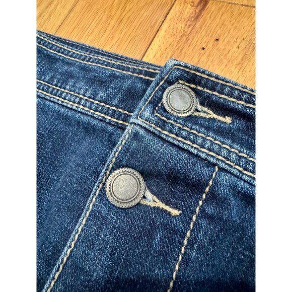 CJ BANKS Denim Button-Front Skirt - Picture 3 of 7